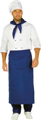 Костюм "Шеф-повар" белый-василёк (ЧЗ)