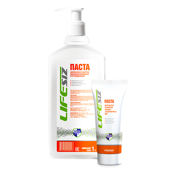 Паста очищающая "ЭЛЕН", 1000гр., для мытья сильнозагрязненных рук с дозатором