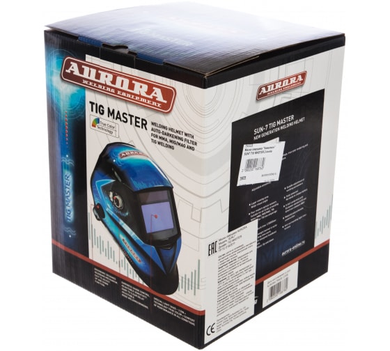 Маска сварщика Хамелеон Aurora SUN-7 Tig Master с увеличенным светофильтром