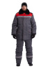 Костюм зимний "ВЬЮГА" куртка/полукомб. цвет: т.серый/красный URSUS (ЧЗ)