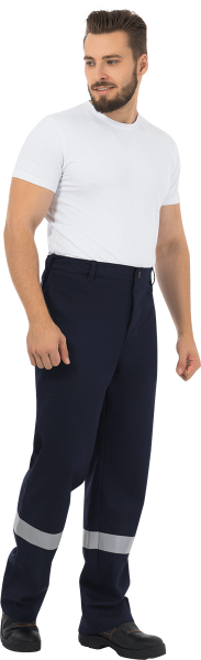 Костюм сварщика ГЕФЕСТ 2, т.синий-красный, куртка/брюки, Свартекс 350, КОС 079