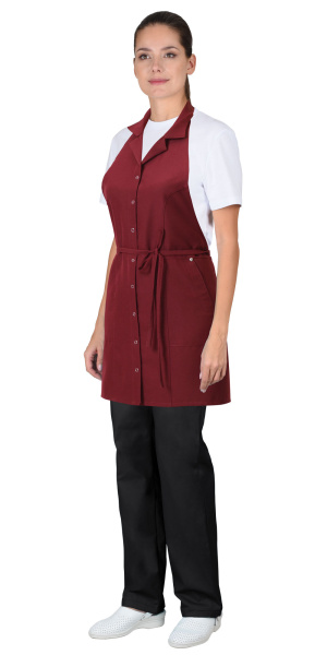 Фартук "ИРИС" бордовый