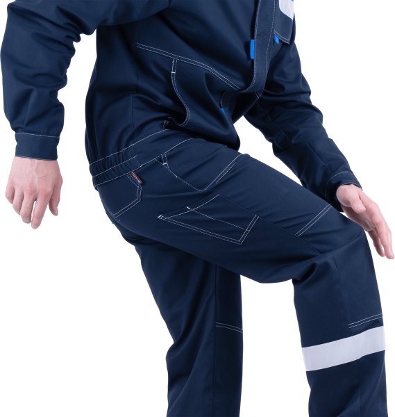 Костюм РАЦИОНАЛИЗАТОР летний, т.синий-василёк, 100% х/б, (куртка, брюки) Кос 016