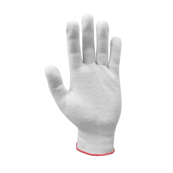 Рабочие х/б перчатки, тонкие, без ПВХ, белые, 13 класс