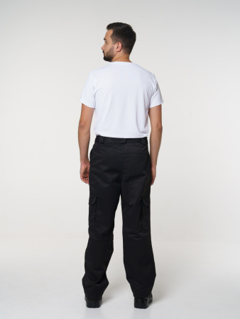 Костюм рабочий мужской №106 (куртка, брюки) черный, ткань Твил