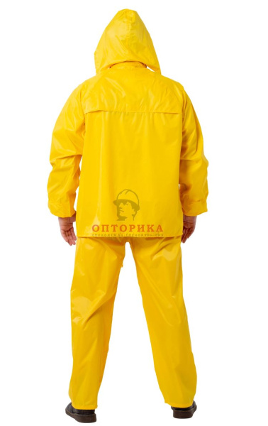 Костюм "РосМарка" нейлоновый с ПВХ влагозащитный, желтый