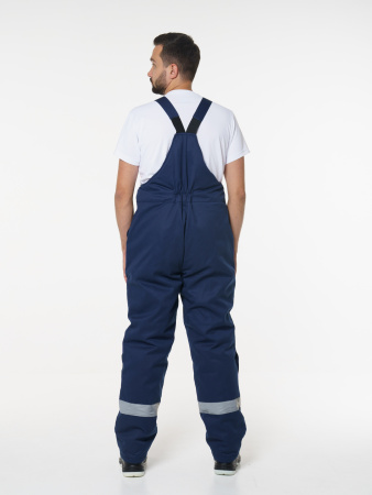 Полукомбинезон мужской зимний Пк703 ткань Твил, цвет темно-синий