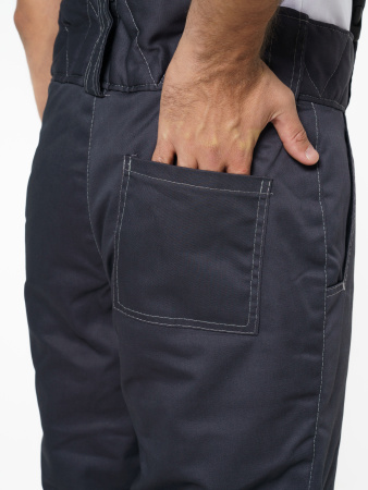 Костюм "Фаворит" зимний: куртка дл., брюки тёмно-серый с серым