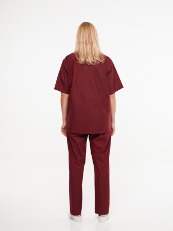 Куртка рабочая универсальная №104 (блуза) бордо, ткань ТИСИ