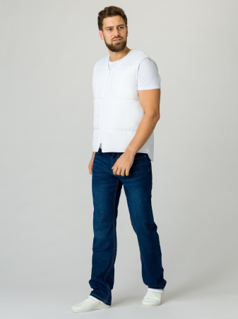 Жилет утепленный Комфорт (Дюспо), белый (ЧЗ)