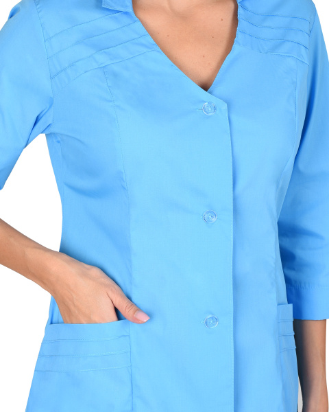 Халат "Лима" женский голубой (ЧЗ)