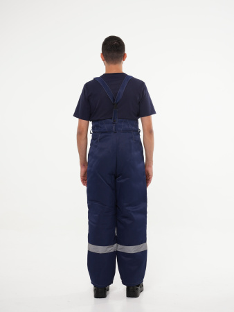 Брюки мужские зимние Брю706 ткань смесовая, цвет темно-синий