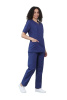 Костюм медицинский женский синий "Роксана", бязь (ЧЗ)