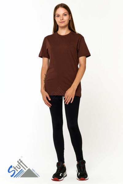 Футболки МУЖСКИЕ трикотажные (состав: 100% х/б); плотность 160 гр/м² (Шоколад)