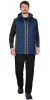 Жилет "Урбан" синий с серым тк. Дюспо