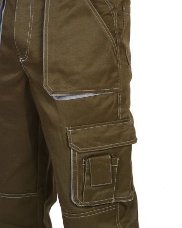 Полукомбинезон "CROWN" хаки со св.серым