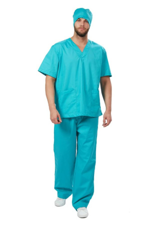 Костюм Хирургический (универсальный) бирюзовый (ЧЗ)