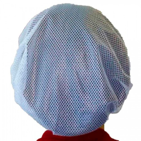 Шапочка-сеточка, белая